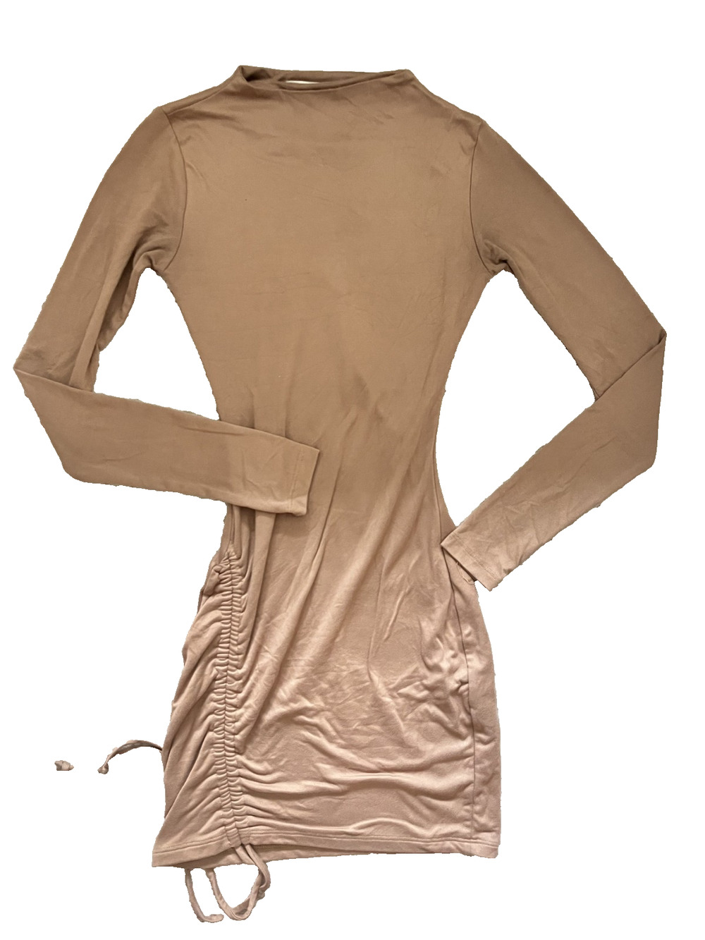 Women's LA Seduction BEST FIT SMALL (SEE MEASUREMENTS) Ribbed Long Sleeve Dress